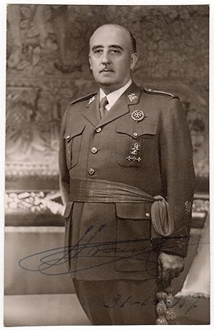 Franco, Francisco (1892-1975) - Photograph signed