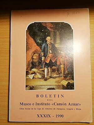 Imagen del vendedor de Boletn del Museo e Instituto Camn Aznar. XXXIX.1990. a la venta por Libros Ramban