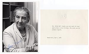 Meir, Golda (1898-1978) - Photograph signed