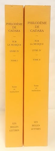 Sur la musique. Livre IV. Tomes I-II. Texte établi, traduit et annoté par Daniel Delattre.