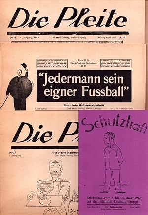 Bild des Verkufers fr Die Pleite. REPRINT der Ausgabe Berlin 1919-1920. Zusammen 7 Teile (= komplett). zum Verkauf von Antiquariat Reinhold Pabel