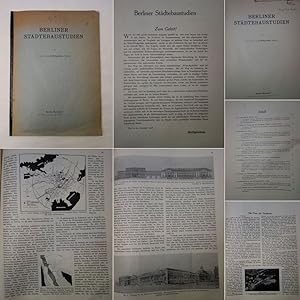 Berliner Städtebaustudien. Erweiterter Sonderdruck aus der Zeitschrift Der Neubau" * s i g n i e...