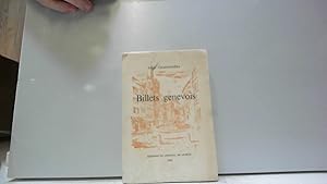 Imagen del vendedor de Billets genevois a la venta por JLG_livres anciens et modernes