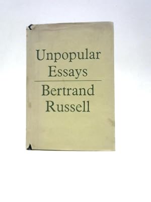 Imagen del vendedor de Unpopular Essays a la venta por World of Rare Books