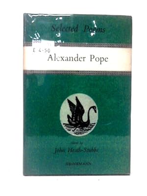 Seller image for Selected Poems of Alexander Pope for sale by World of Rare Books