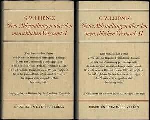 Seller image for Neue Abhandlungen ber den menschlichen Verstand. Nouveaux essais sur l'entendement humain. 2 Bnde [komplett]. for sale by Antiquariat Lenzen