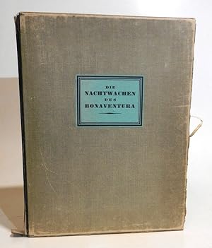 Die Nachtwachen des Bonaventura. Mit 17 signierten Radierungen von Bruno Goldschmitt.