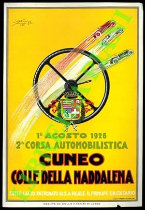 2a Corsa automobilistica Cuneo - Colle della Maddalena. 1 agosto 1925.