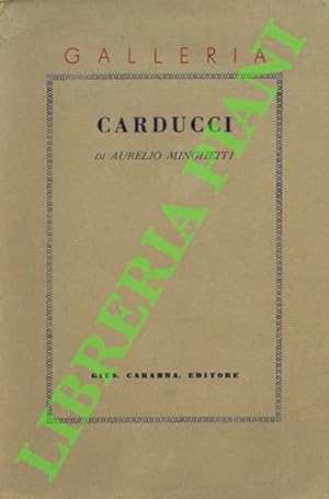 Imagen del vendedor de Carducci. a la venta por Libreria Piani