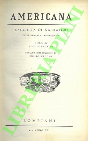 Americana. Raccolta di narratori dalle origini ai nostri giorni.