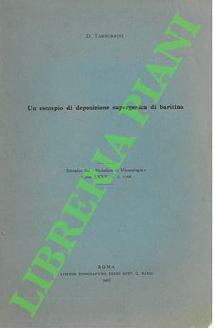 Un esempio di deposizione supergenica di baritina.