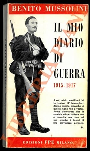 Seller image for Il mio diario di guerra (1915-1917). for sale by Libreria Piani