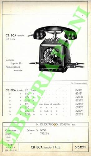 Catalogo apparecchi per impianti derivati speciali.