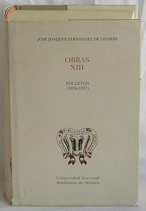 Seller image for Jos Joaqun Fernndez de Lizardi Obras VIII - Novelas El Periquillo Sarniento (Tomos I y II) (Nueva Biblioteca Mexicana) for sale by Argyl Houser, Bookseller