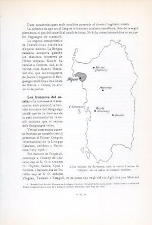 Seller image for LAMINA V34647: Mapa de Sardenya, Italia for sale by EL BOLETIN