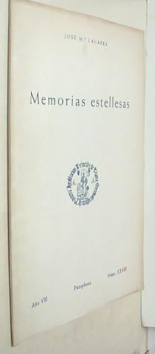 Seller image for Memorias estellesas for sale by Librera La Candela