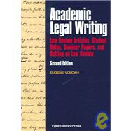 Bild des Verkufers fr Academic Legal Writing zum Verkauf von eCampus