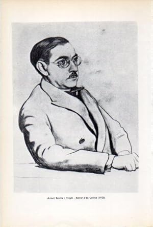 Imagen del vendedor de LAMINA V34520: Antoni Rovira i Virgili, retrat dEn Callico 1928 a la venta por EL BOLETIN