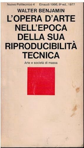 Bild des Verkufers fr L'opera d'arte nell'epoca della sua riproducibilit tecnica zum Verkauf von Books di Andrea Mancini