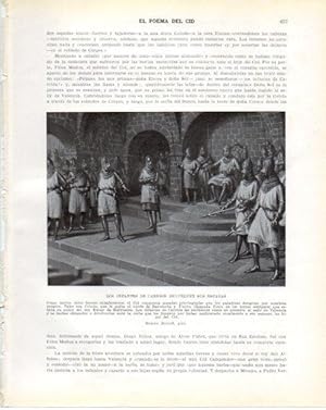 Seller image for LAMINA V34509: Los Infantes de Carrion devuelven sus espadas por Ramon Borrell for sale by EL BOLETIN