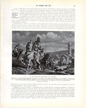 Seller image for LAMINA V34511: El Cid sale de San Pedro de Cardea por Ramon Borrell for sale by EL BOLETIN