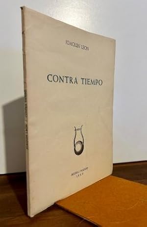 Contra tiempo. Firmado y dedicado por el autor