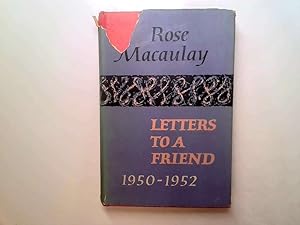 Seller image for Letters to a Friend, 1950-1952 for sale by Goldstone Rare Books