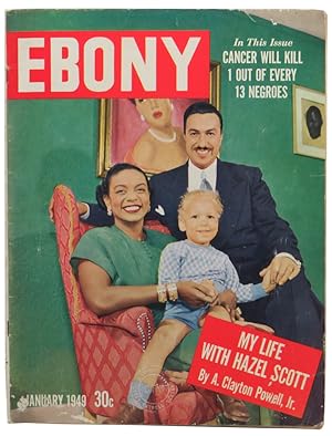 Ebony Magazine January, 1949 Adam Clayton Powell Cover