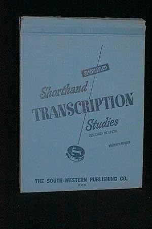 Seller image for Shorthand Transcription Studies Simplified for sale by Books by White/Walnut Valley Books