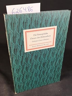 Seller image for Die Sinnsprche Omars des Zeltmachers. Insel-Bcherei Nr. 407/1A. 46.-53. Tausend. for sale by ANTIQUARIAT Franke BRUDDENBOOKS