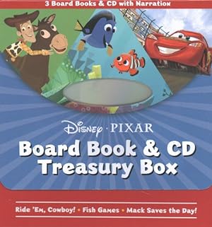 Seller image for Disney-Pixar Board Book & CD Treasury Box : Ride 'Em Cowboy / Fish Games / Mack Saves the Day! for sale by GreatBookPricesUK