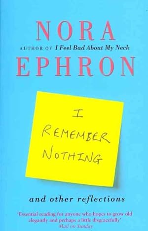 Seller image for I Remember Nothing for sale by GreatBookPricesUK