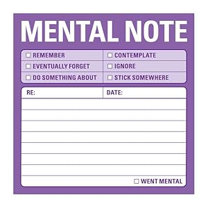 Seller image for Mental Note : Sticky Note for sale by GreatBookPricesUK