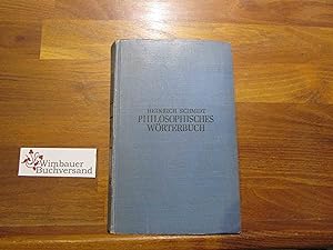 Bild des Verkufers fr Philosophisches Wrterbuch. zum Verkauf von Antiquariat im Kaiserviertel | Wimbauer Buchversand