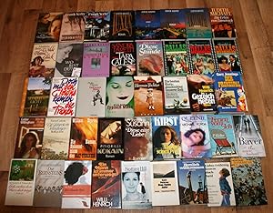 42 gebundene Bücher - ROMANE, KRIMIS, LIEBE, ERZÄHLUNGEN - Hardcover Buchpaket.