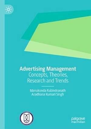 Bild des Verkufers fr Advertising Management : Concepts, Theories, Research and Trends zum Verkauf von AHA-BUCH GmbH