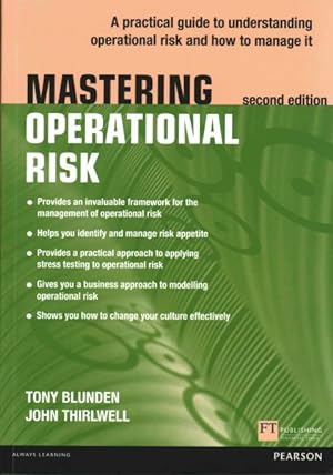 Imagen del vendedor de Mastering Operational Risk : A practical guide to understanding operational risk and how to manage it a la venta por GreatBookPricesUK