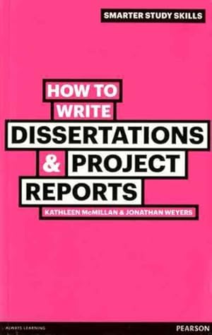 Imagen del vendedor de How to Write Dissertations & Project Reports a la venta por GreatBookPricesUK