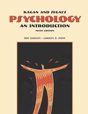 Immagine del venditore per Kagan & Segal's Psychology An Introduction : An Introduction venduto da GreatBookPricesUK