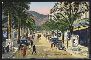 Künstler-Carte postale Toulon, Avenue Colbert