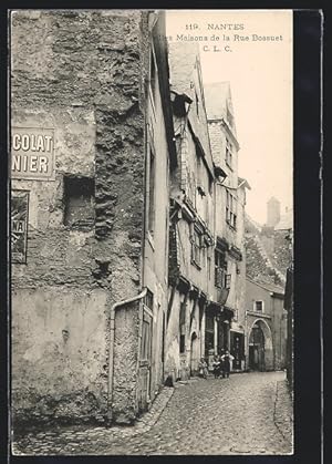 Carte postale Nantes, Vieilles Maisons de la Rue Bossuet