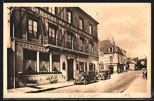 Bild des Verkufers fr Carte postale L`Isle-Adam, Le Grand Hotel de l`cu de France et son Restaurant Brillat-Savarin zum Verkauf von Bartko-Reher