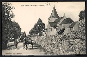 Carte postale Fontgombault, L`Eglise