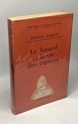 Imagen del vendedor de Le hasard et la vie des espces a la venta por crealivres