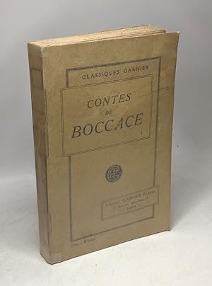 Image du vendeur pour Contes de boccace tome premier traduits par A. Sabatier de Castres mis en vente par crealivres