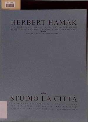 Bild des Verkufers fr Herbert Hamak - Mostra Numero 214. Dal 7 Luglio al 6 Ottobre - 2001 zum Verkauf von Antiquariat Bookfarm