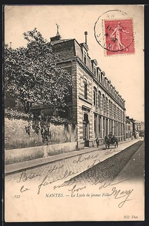 Carte postale Nantes, Le Lycée de jeunes Filles