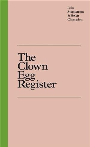 Image du vendeur pour Clown Egg Register mis en vente par GreatBookPricesUK