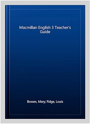 Imagen del vendedor de Macmillan English 3 Teacher's Guide a la venta por GreatBookPricesUK