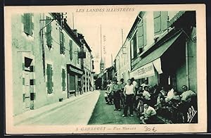 Carte postale Gabarret, Rue Marsan, vue de la rue